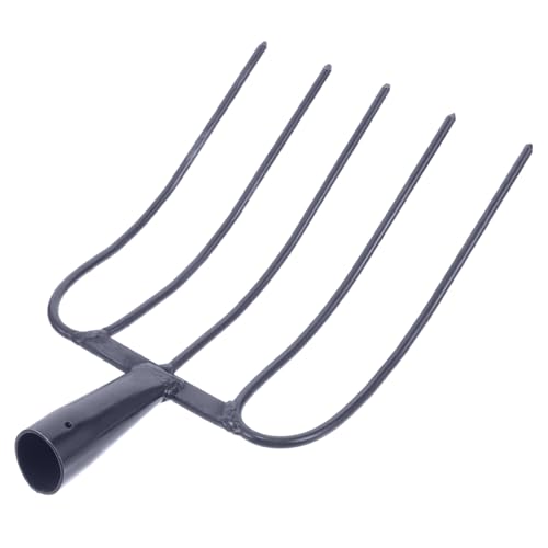 BESPORTBLE Stall Fork for Mulch Fork Iron Pitch-Fork Metal Pitch-Fork Practical Grass Fork Manure Fork