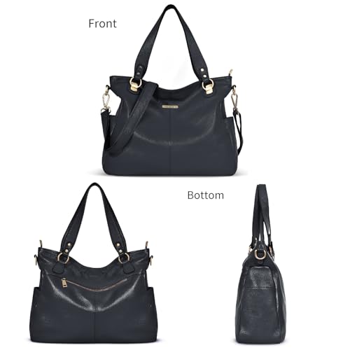 Bolso Hobo de Cuero Genuino para Mujer miniatura 5