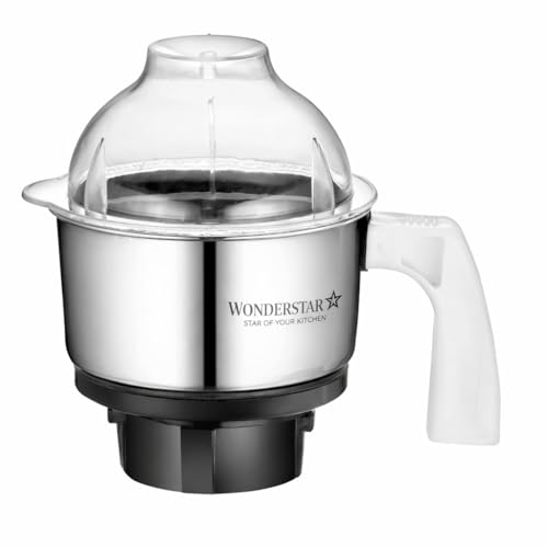 Image of Wonder Star Preeti Mixer Grinder Compatible Jar 500Ml||Compatible With Preethi MG 146,Popular, Blue Leaf, Eco, Chef Pro &Many More||Dome Type Lid||4 Teeth High Nylon Coupler
