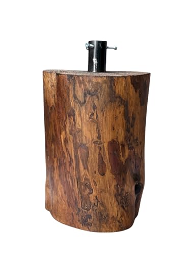 base per albero di natale in legno tronco di abete realistico, vero tronco realizato a mano, 35x25 per albero artificile da 150 180 210 cm