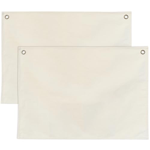 2Pcs Canvas Banner Hanging Flag Banner for Nursery and Playroom Wall Dcor