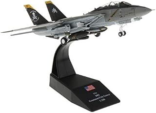 freneci 1:100 Scale F-14 Tomcat Fighter Plane Military Model Diecast Plane Model with Stand