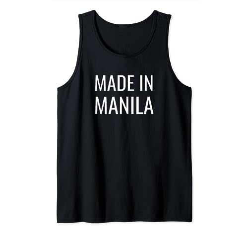 Made in Manila Philippines Filipino Canotta
