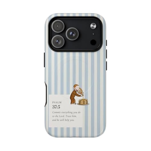 VVVintage Curious George Phone Case - Cartoon Mo.n.Key Pouring Syrup