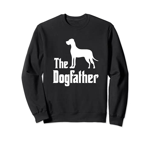 The Dogfather - funny dog gift, funny Great Dane Sweatshirt, Black