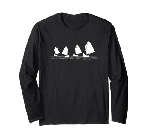 Dinghy Boot Opti Segeln Rennen Langarmshirt