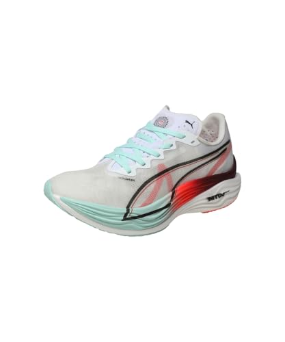 Puma Deviate Nitro Elite 3 Road Running Shoes Womens, Hyrox Red White, 9.5