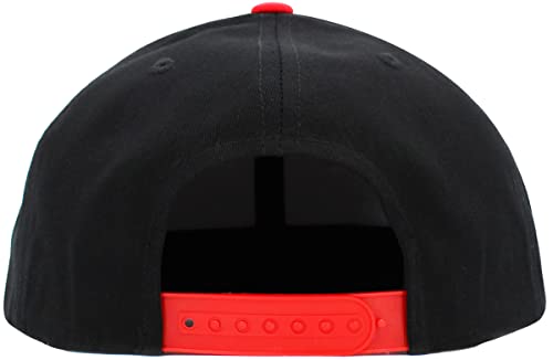 Image of KBETHOS Classic Snapback Hat Blank Cap Underbrim Cotton Wool Blend Flat Visor Adjustable Unisex