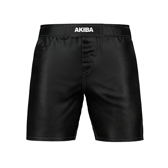 AKIBA Combat/MMA Shorts for Training, Kickboxing, Martial Arts, Cage Fight, Muay Thai, BJJ, Boxing, Grappling, Embroidered Logo-image-22