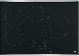 GE JP5030SJSS 30 Inch Smoothtop Electric Cooktop with SyncBurner, Keep Warm, Digital Touch