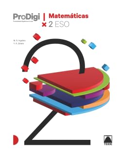 Portada de Cuaderno Matematicas 2º ESO 2023 Prodigi