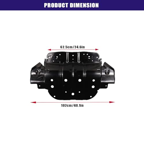 Image of Engine Splash Shield Skid Plate 51410-0C010, Compatible with Toyota Tundra 2007-2019, Sequoia 2008-2022, Engine Under Cover Assembly, Undercar Shield Protection Board Guard