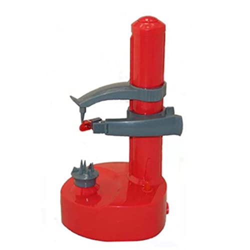 Épluchez sans effort les légumes et les fruits avec l'éplucheur de pommes de terre électrique – Outil de cuisine rotatif automatique avec lames supplémentaires pour pommes de terre, fruits et légumes