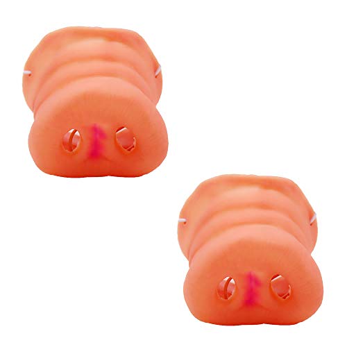 Soochat Pig Nose Snout Accessories with Elastic Band Pig Costume Party Favor Mask for Halloween Props Tricks Toy