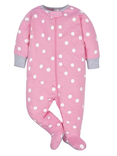 Gerber baby-girls 4 Pack Sleep N' Play Footie