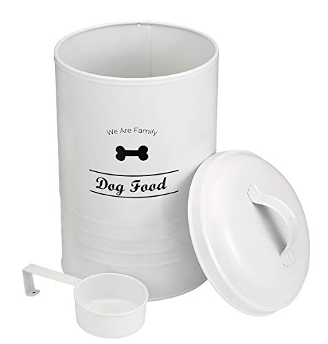 Morezi Dog food storage container treats Jar airtight with lid scoop, vintage pet storage canister for cookies, biscuits… - Image 2