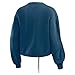 WEAR by Erin Andrews Women's Navy Denver Broncos Washed Fleece Long Sleeve T-Shirt & Shorts Lounge Set