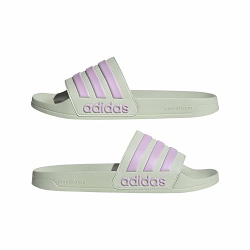 adidas Unisex Adilette Shower Slides, linen green/bliss lilac/bliss lilac, 42 EU – Ansicht 6
