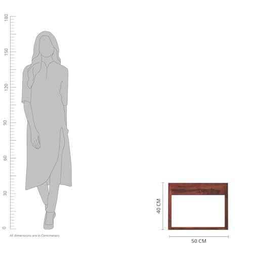 Image of Amazon Brand - Solimo Ese Side Table for Home (Sheesham Wood, Walnut and Honey Finish)