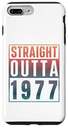 Straight Outta 1977 Birth Of Birthday Classic 1977 Vintage �X�}�z�P�[�X iPhone 7 Plus/8 Plus �p