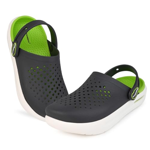 Image of Crosskix AeroComfort 2.0 Men's Lightweight Sport Clogs - Breathable EVA Slip-On Water Shoes with Arch Support and Adjustable Heel Strap