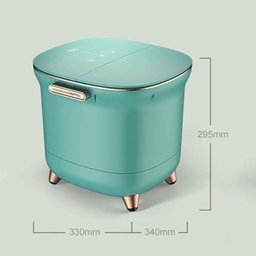 Baño de pies masajeador con función de calor, 6 rodillos masajeadores para pedicura, alivio del estrés y ayuda para dormir, bañera eléctrica para pies para uso doméstico, bañera para pies hasta la rodilla miniatura 4
