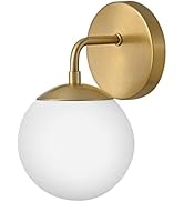 Lark Juniper Single Light Vanity, Lacquered Brass