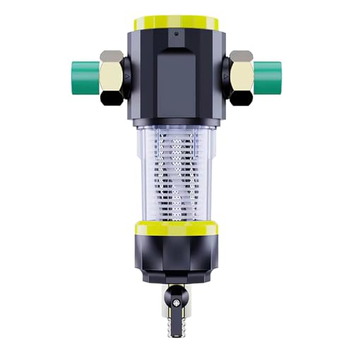 Filtro Agua Latón 360°, Negro, Rosca 3/4"