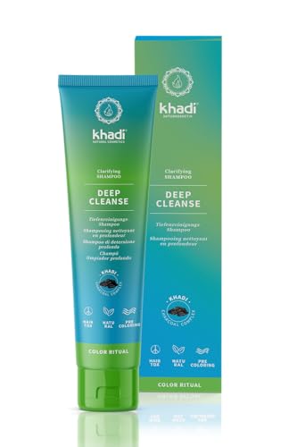 khadi DEEP CLEANSE Shampoo Detersione Profonda Ayurvedico I 150 ml I Deterge i capelli e il cuoio capelluto a fondo I 100% naturale, senza silicone e solfato I cosmetici naturali certificati