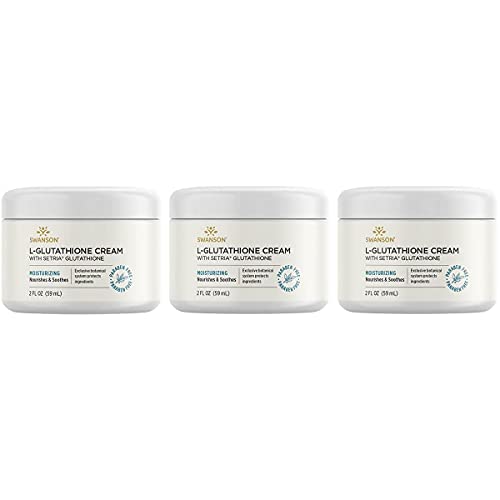 Swanson L-Glutathione Cream with Setria Glutathione 2 fl oz Cream 3 Pack