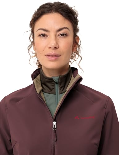 VAUDE Cyclone VI Softshelljacke Damen Wandern winddicht, Dark Oak, Gr. 36 – Ansicht 3