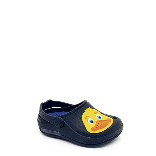 Sandália Infantil Com Led Masculina Luelua 16017 Preta