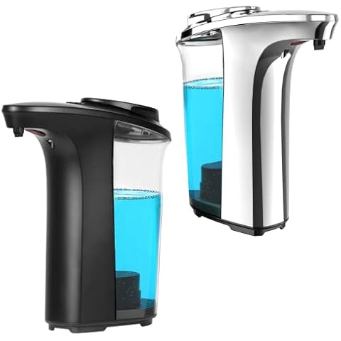 Automatic Soap Dispenser, FKWin Touchless Dish Soap Dispenser 17oz/500ml with Upgraded Infrared Sensor, 5 Adjustable Soap Dispensing Levels, Liquid Hand Soap Dispenser for Bathroom & Kitchen Cover