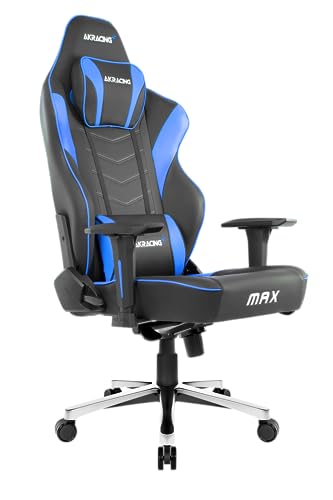 AKRacing Masters Series Max Fauteuil de Gaming Siège capitonné Noir, Bleu