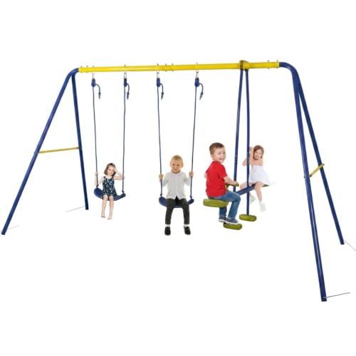 3in1 Multifunktionale Kinderschaukel Outdoor,Robustes Metallgestell