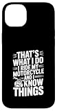 Montrez votre amour pour les motos avec cet imprimé plein d'esprit qui capture l'essence d'être un motard et de connaître les tenants et les aboutissants de la conduite. Parfait pour ceux qui vivent la vie dans la voie rapide