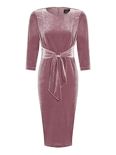 Image of Adrianna Papell Women's Velvet Tie Front Dress