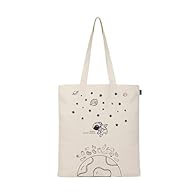 Spacious Womens Tote Bag: Measuring 14"x15", these canvas bags for women & small tote bag are made of 100% natural cotton fabric with large handles, these ladies tote bags can carry your groceries, travel things & school stuff in one canvas bag. Aest...
