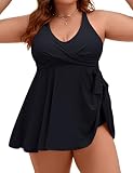 Edelqual Womens Plus Size Tankini Swimsuit 2 Piece Bathing Suit with Shorts