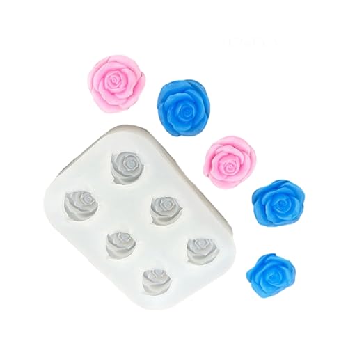 Molde de silicona multiusos para jabón, chocolate, manualidades, hornear, molde de flores de silicona de grado alimenticio