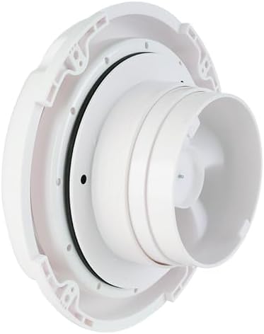 SEAFLO Solar Powered Ventilator Fan – 900 Cubic Ft/h Airflow, 1.2W Solar Panel, Waterproof, Low Noise, Intake & Exhaust Blades for Boats, RVs, Trailers (ABS with Battery and Switch)