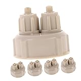 GRIRIW 5 Piezas Tapones Portátiles para Botellas Generadoras de Diseño Rápido y Seguro Compatible con Sistemas DIY Sellado para Camping y Barbacoas