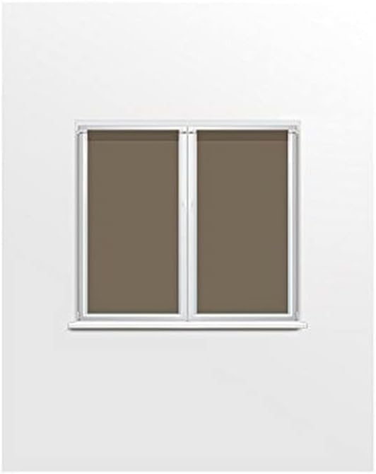 Soleil d'Ocre Panama Net Curtain Pair 042541 Polyester 45 x 90 cm, red, 45 x 90 cm