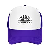 Preak-Ness Stakes Horse Racing Lover Adult Mesh Baseball Cap, Breathable Adjustable Trucker Hat for Men & Women, Lightweight Summer Cap for Daily Commute, Outdoor & Casual Wear Purple