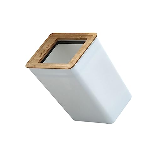 Cabilock Cubo de Basura con Tapa de Bambú para Cocina miniatura 1