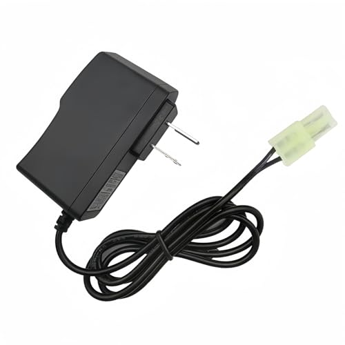 Cecicebb Airsoft RC Battery Charger for 9.6V (8S) NiMH/NiCd Battery Packs 250mA AC Plug Charger with Mini Tamiya Connector for RC Hobbies Airsoft Guns RC Cars RC Airplanes