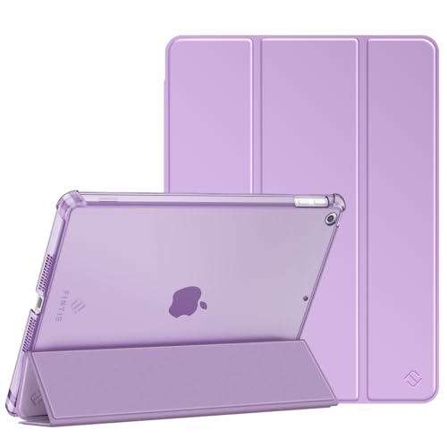 FINTIE Custodia per iPad 10.2 Pollici 9a / 8a / 7a Generazione (2021 2020 2019) con Built-in Pencil Holder - Sottile Leggero Semi-Trasparente Cover Case con Auto Sveglia/Sonno, Lavanda