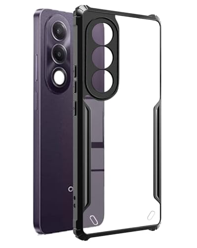 Image of SPAZY CASE Oppo K13x 5G Back Cover | Transparent Crystal Clear Hard PC Back Case with TPU Bumper, Drop Protection Case Cover for Oppo K13x 5G