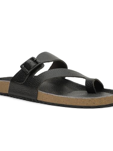 Image of Bata 8755 NEW BIO MILLED E: Men's Maroon Casual Slip-On Thong Slippers for Stylish Comfort