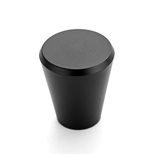 Image of Ravinte Matte Black Cabinet Knobs Drawer Knobs, 3 /4 Inch, 15 Pack | Round Knob Shape, Smooth Pull Grip, Kitchen Cabinet Update, For Dressers, Drawers, Cabinet Doors, Furniture Hardware Projects